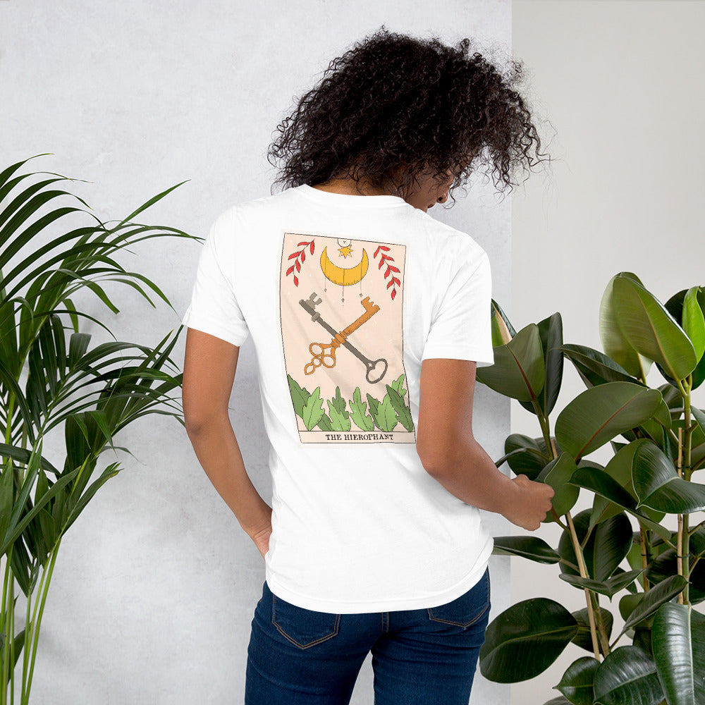 TAROT (The Hierophant) Unisex t-shirt FORTUNA SERIES